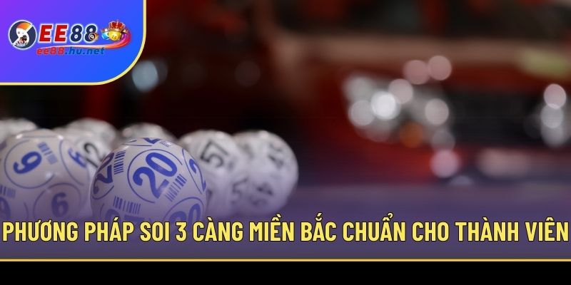 Phương pháp soi 3 càng miền Bắc chuẩn cho thành viên
